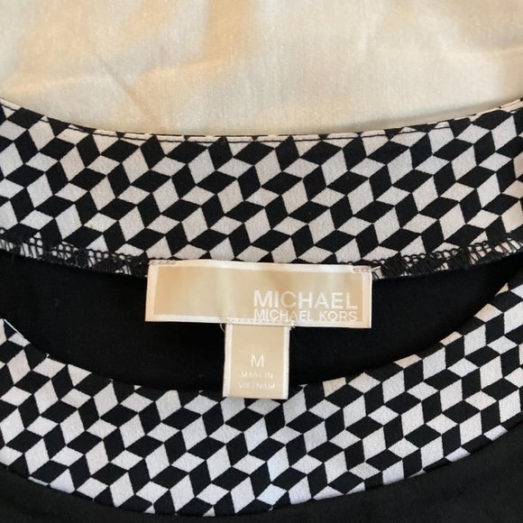 Michael KORS poly/elastane l/s dress: Comfy and Elegant, size M/8 - Picture 3 of 9